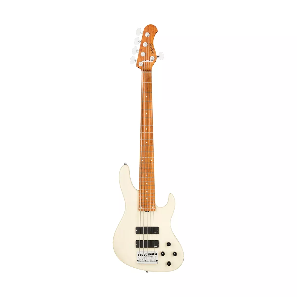 Sadowsky MetroExpress 24-Fret Modern 5-String Bass Guitar, Maple FB, Olympic White