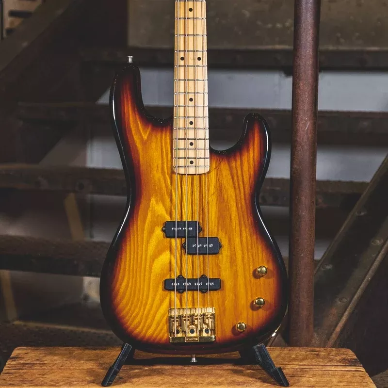 Schecter 1980s PJ Bass, Sunburst With Hardcase – Used