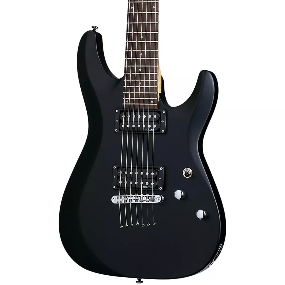 Schecter Guitar Research C-7 Deluxe 7-String Electric Guitar - Satin Black