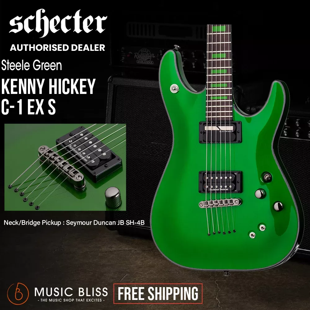 Schecter Kenny Hickey Electric Guitar - Steele Green