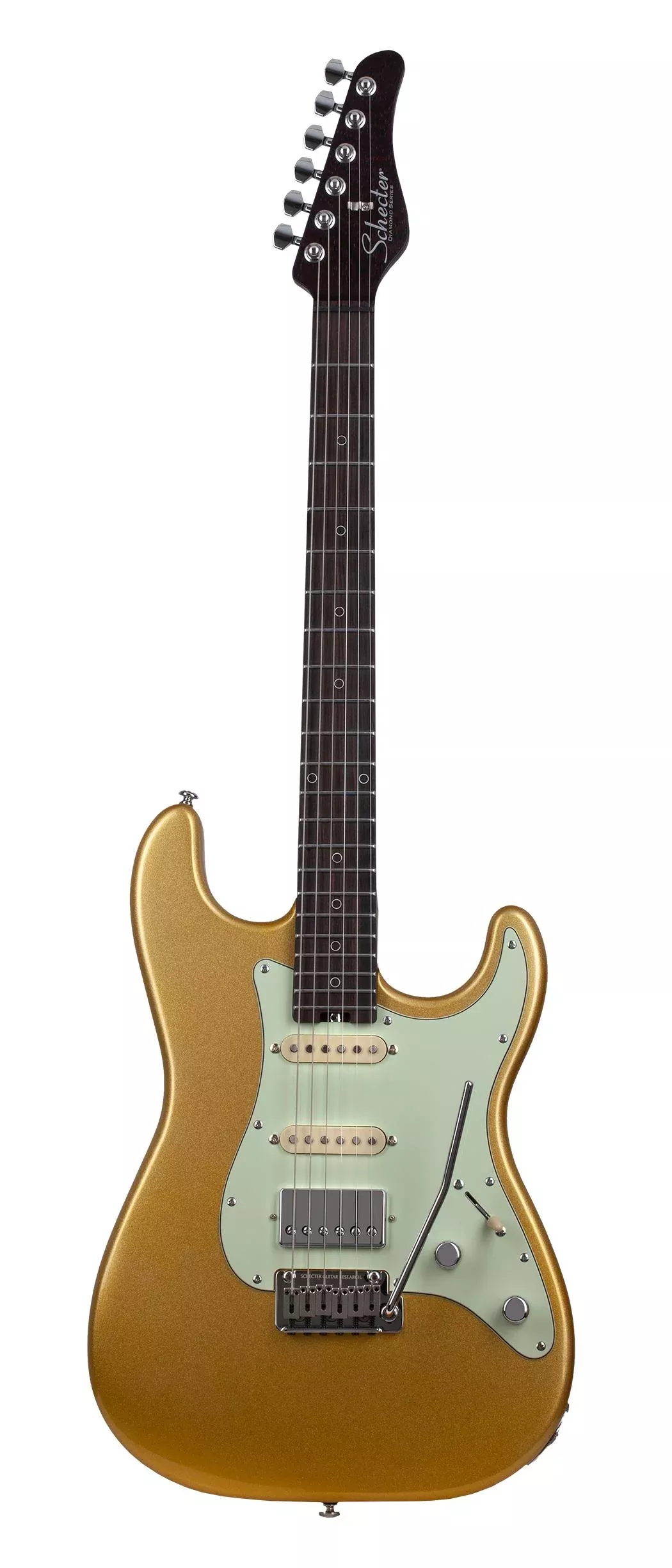 Schecter Nick Johnston Traditional HSS 10th Anniversary Electric Guitar – Atomic Saffron