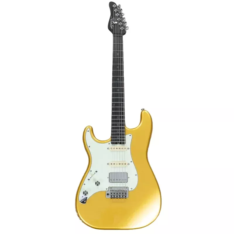 Schecter Nick Johnston Traditional HSS 10th Anniversary Left-handed Electric Guitar – Atomic Saffron