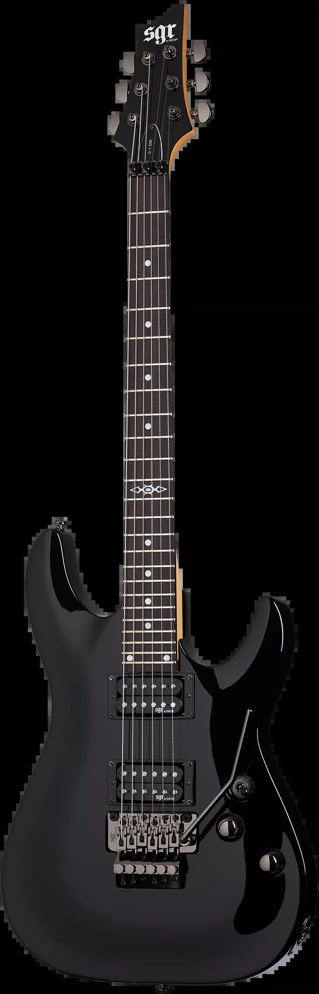 Schecter SGR C-1 FR Electric Guitar – Gloss Black