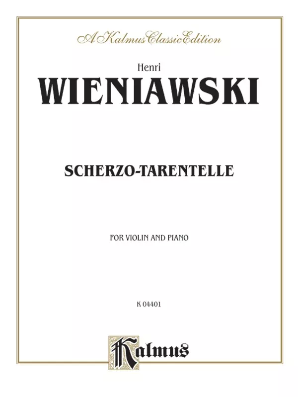 Scherzo Tarantelle, Opus 16: Violin Book