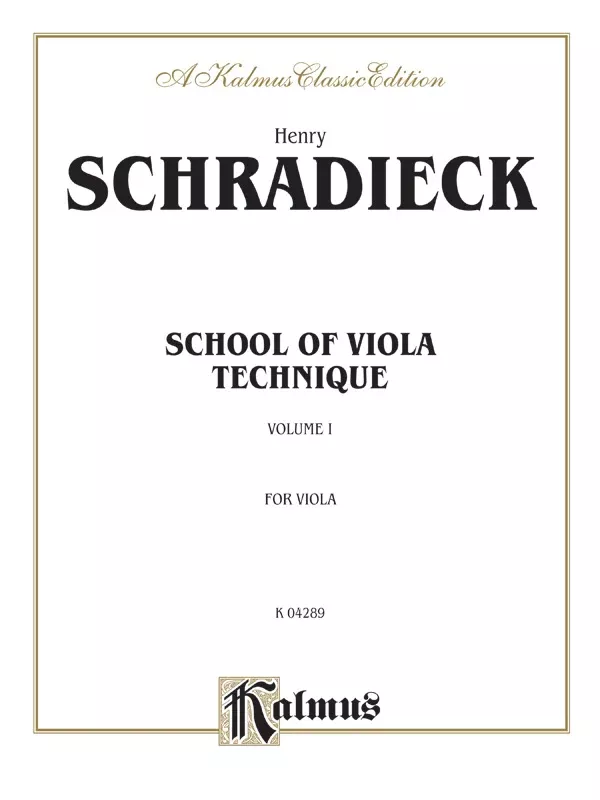 School of Viola Technique, Volume I: Viola Book