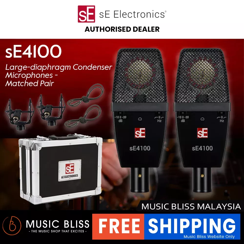 sE Electronics sE4100 Large-diaphragm Condenser Microphones – Matched Pair