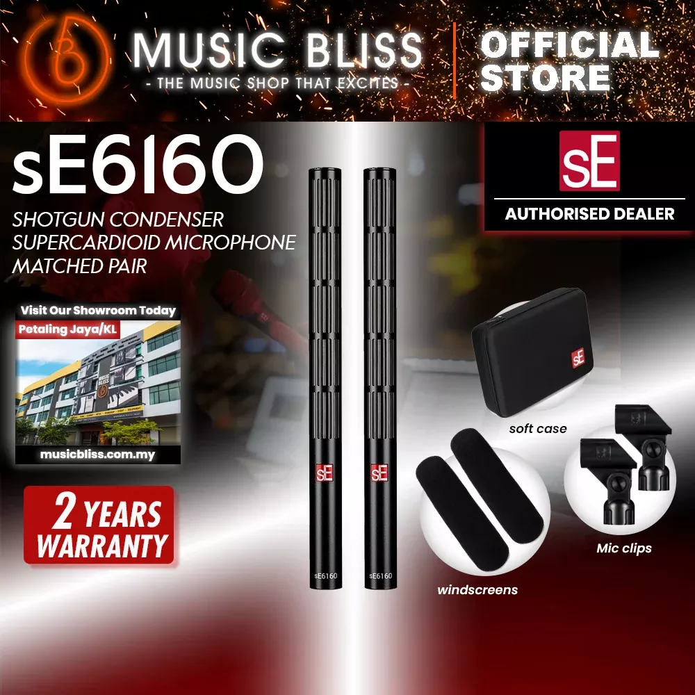 sE Electronics sE6160 Shotgun Microphone - Matched Pair