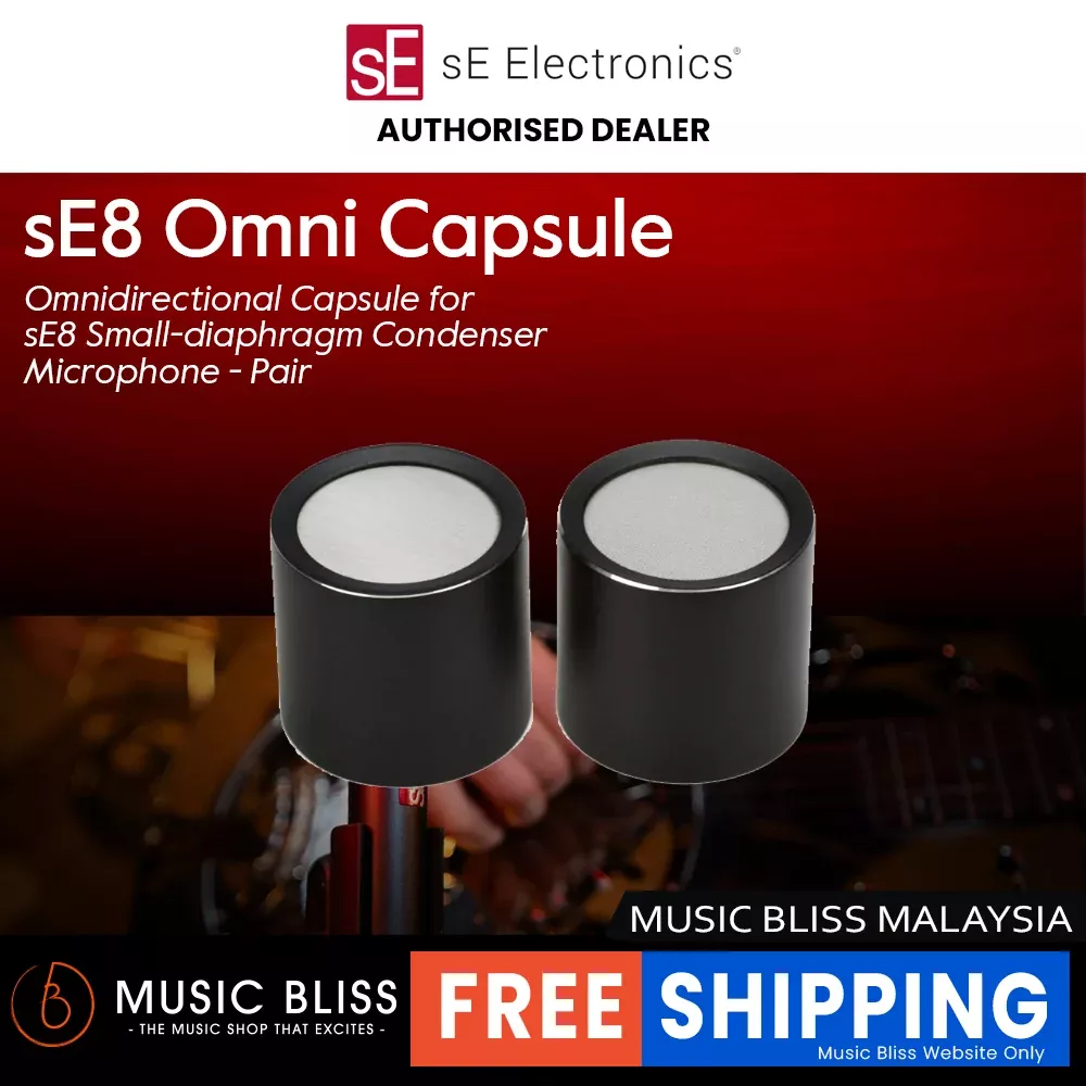 sE Electronics sE8 Omnidirectional Microphone Capsule – Pair for sE8 Microphones