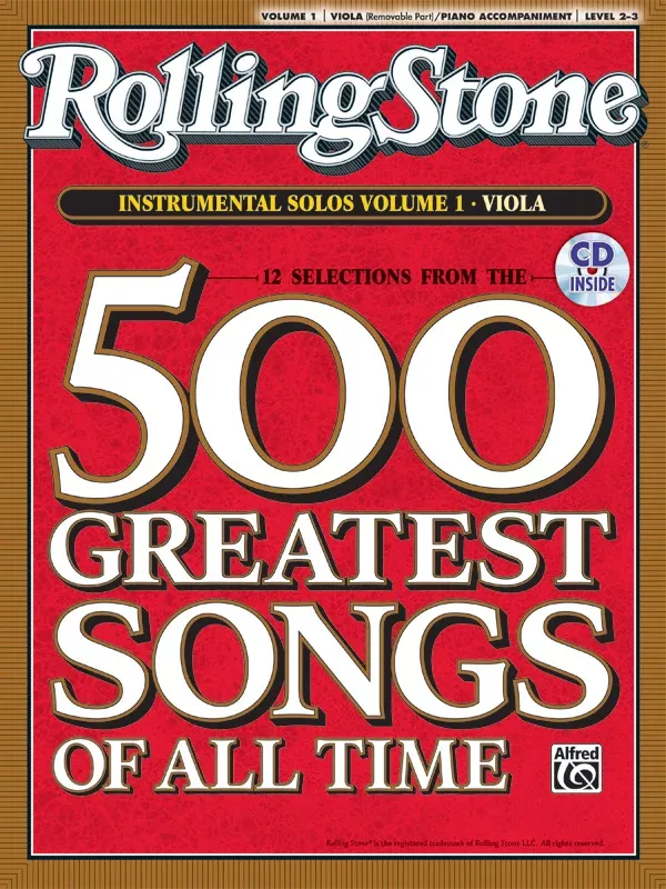 Selections from Rolling Stone Magazine's 500 Greatest Songs of All Time: Instrumental Solos for Strings, Volume 2: Violin Book & CD