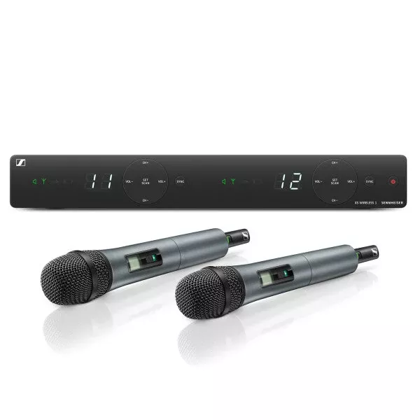 Sennheiser XSW 1 825 Dual 2 Channel Frequency Band A Wireless Vocal System