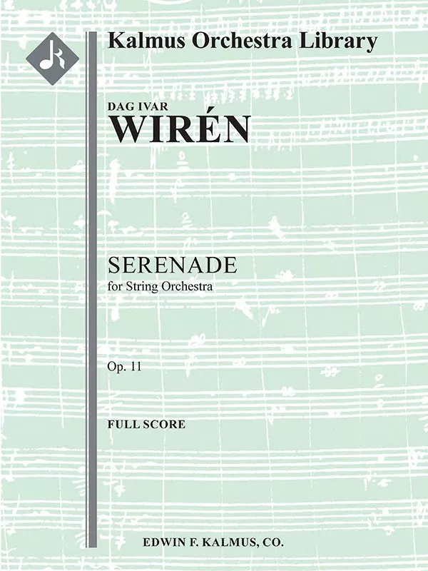 Serenade, Op. 11: String Orchestra Conductor Score