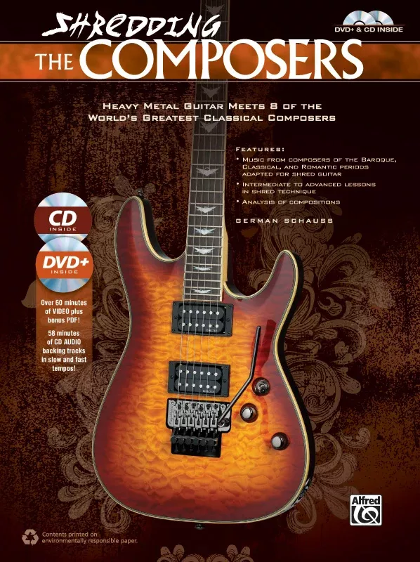 Shredding the Composers: Guitar Book, CD & DVD