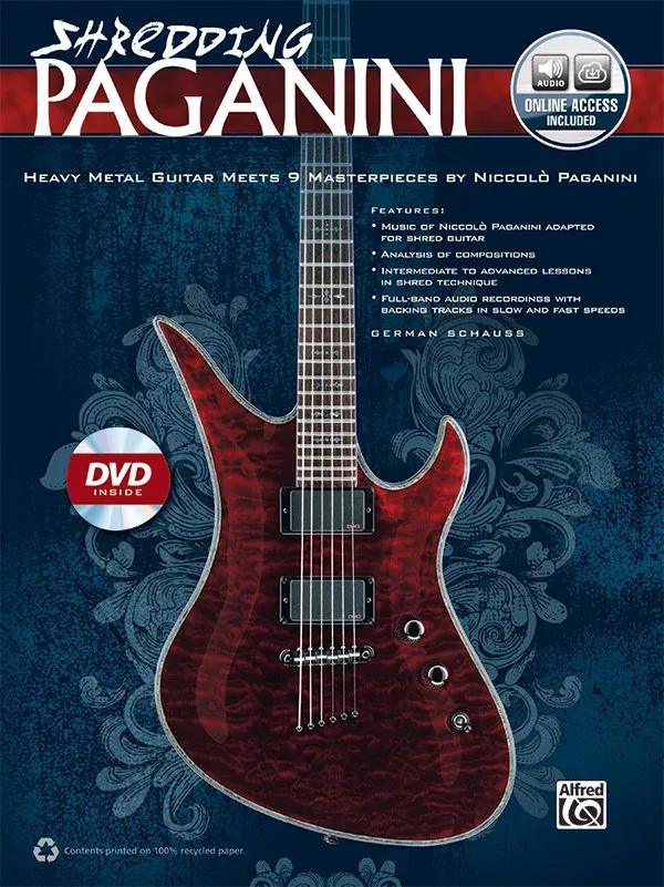 Shredding Paganini: Guitar Book, CD & DVD