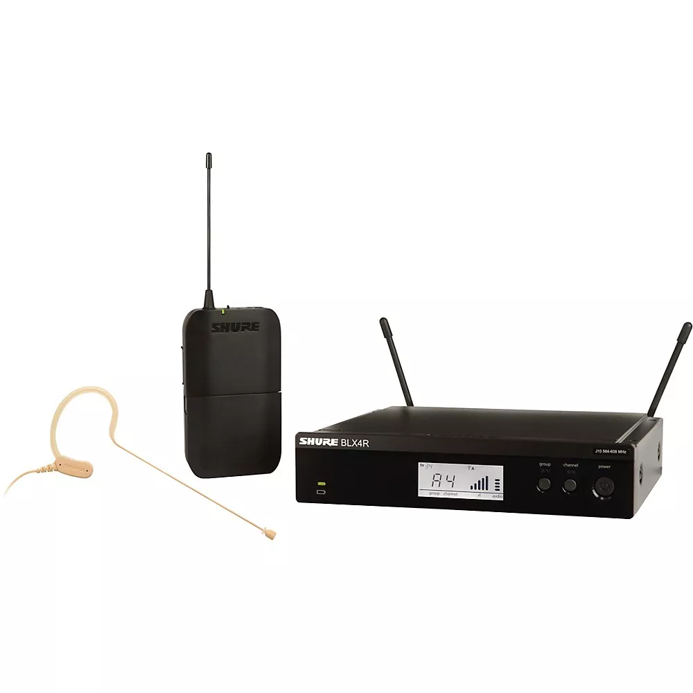 Shure BLX14R/MX53 Wireless Headset System With MX153 Headset Mic Band H9