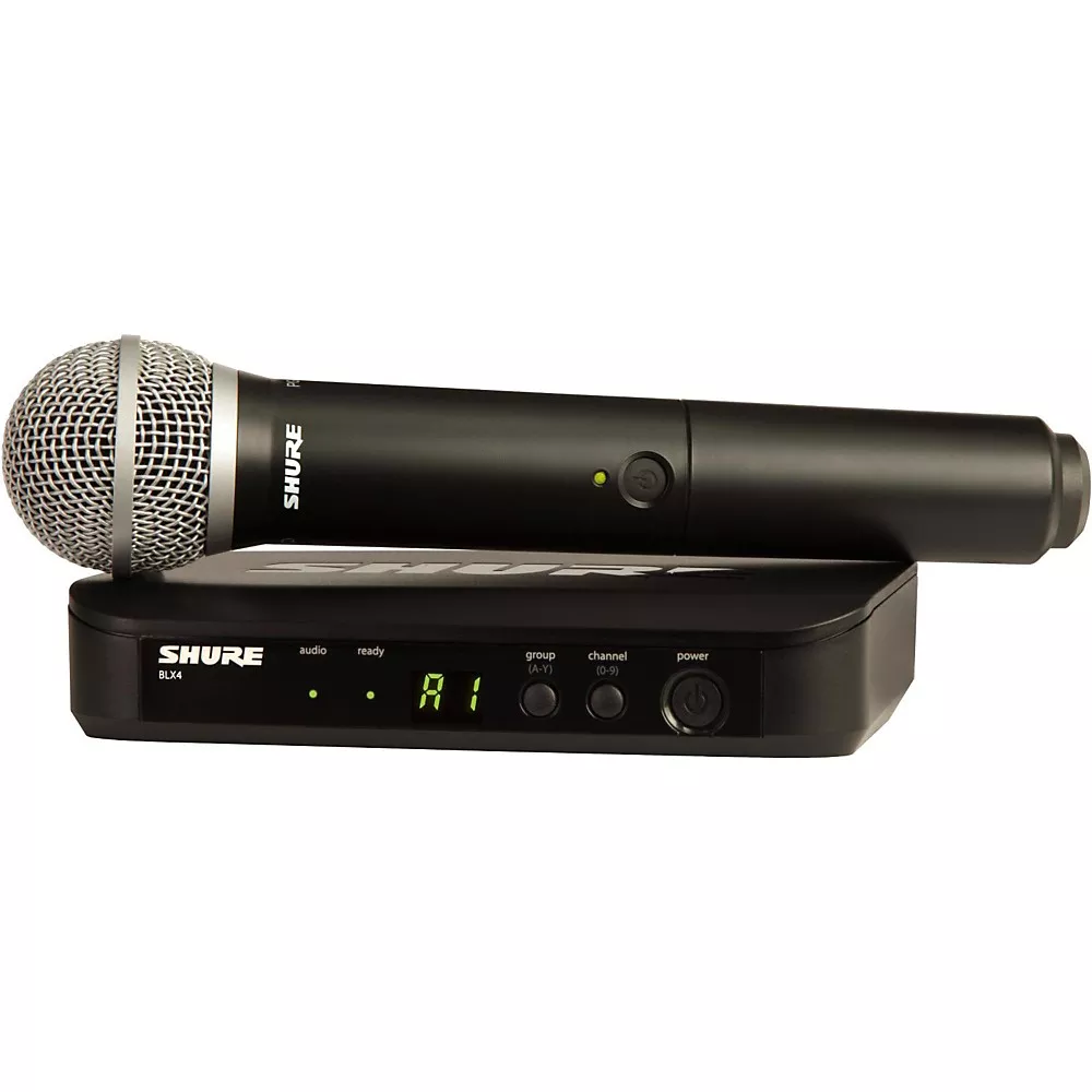 Shure BLX24 Handheld Wireless System With PG58 Capsule Band H10