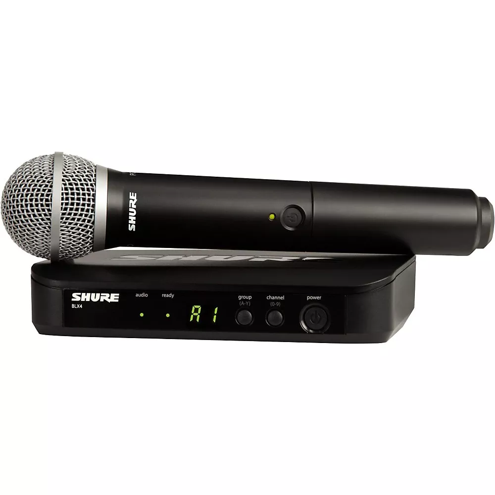 Shure BLX24 Handheld Wireless System With PG58 Capsule Band H9