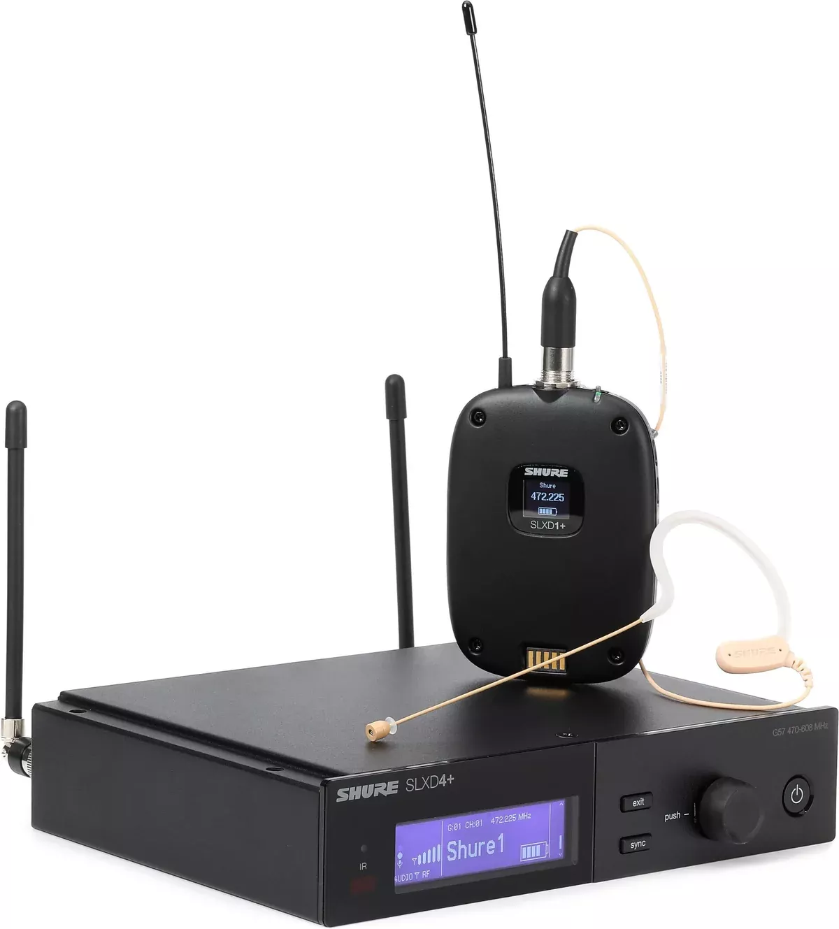 Shure SLXD14+/153T Wireless Earset Microphone System
