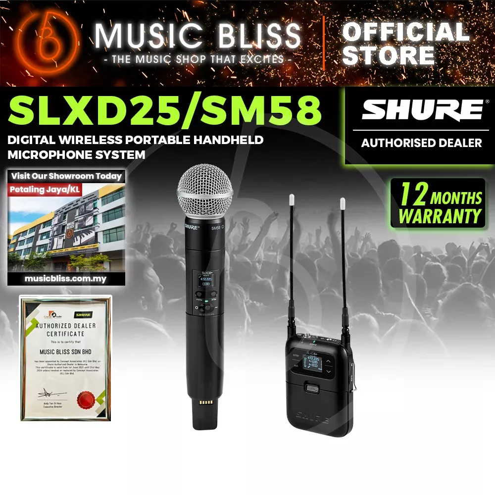 Shure SLXD25/SM58 Wireless Handheld System with SM58 Capsule