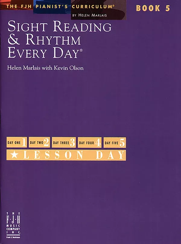Sight Reading & Rhythm Every Day, Book 5: Piano Book