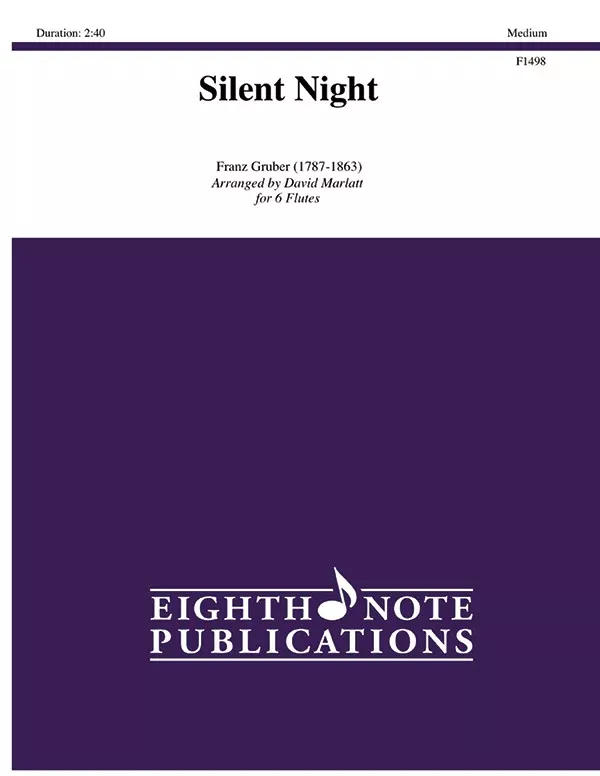 Silent Night: 6 Flutes Score & Parts