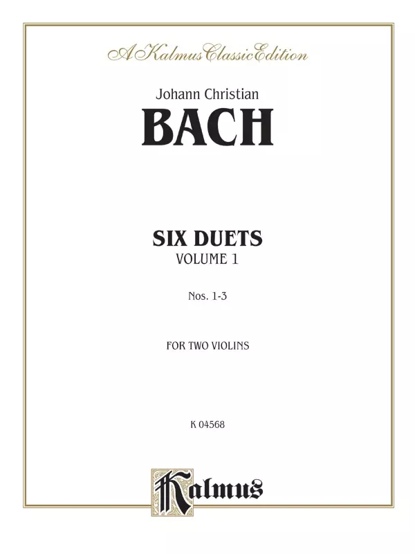 Six Duets, Volume I: Violin Book