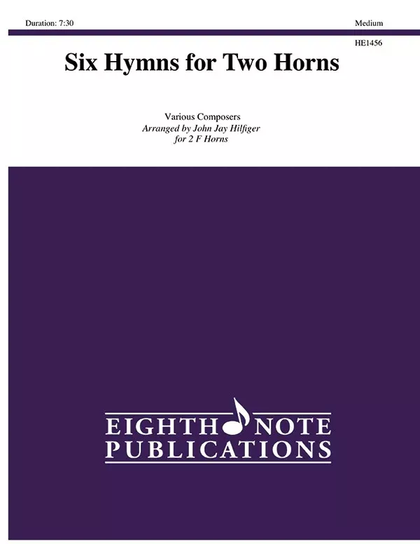 Six Hymns for Two Horns: 2 F Horns Book