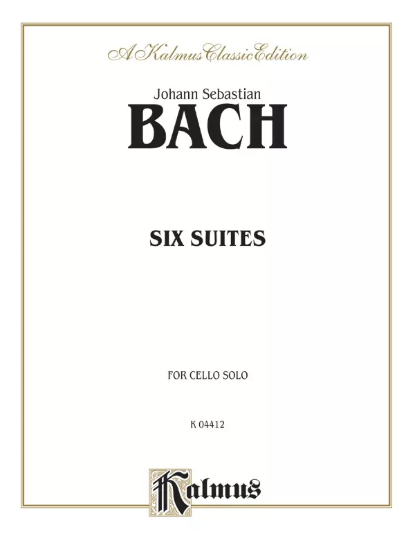 Six Suites for Cello Solo: Cello Book
