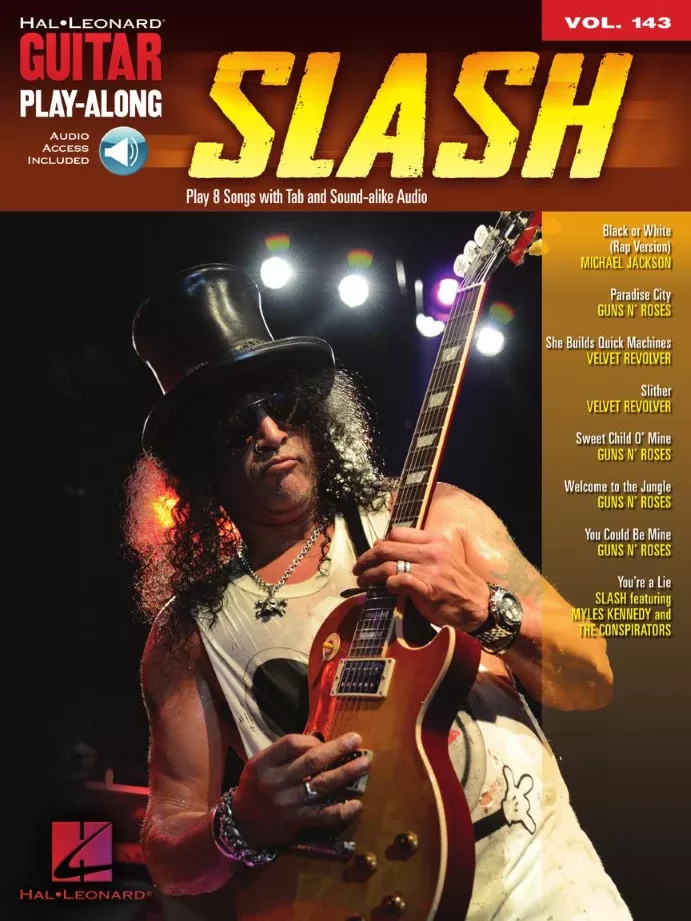 Slash Guitar Play Along Volume 143 Book & OLA