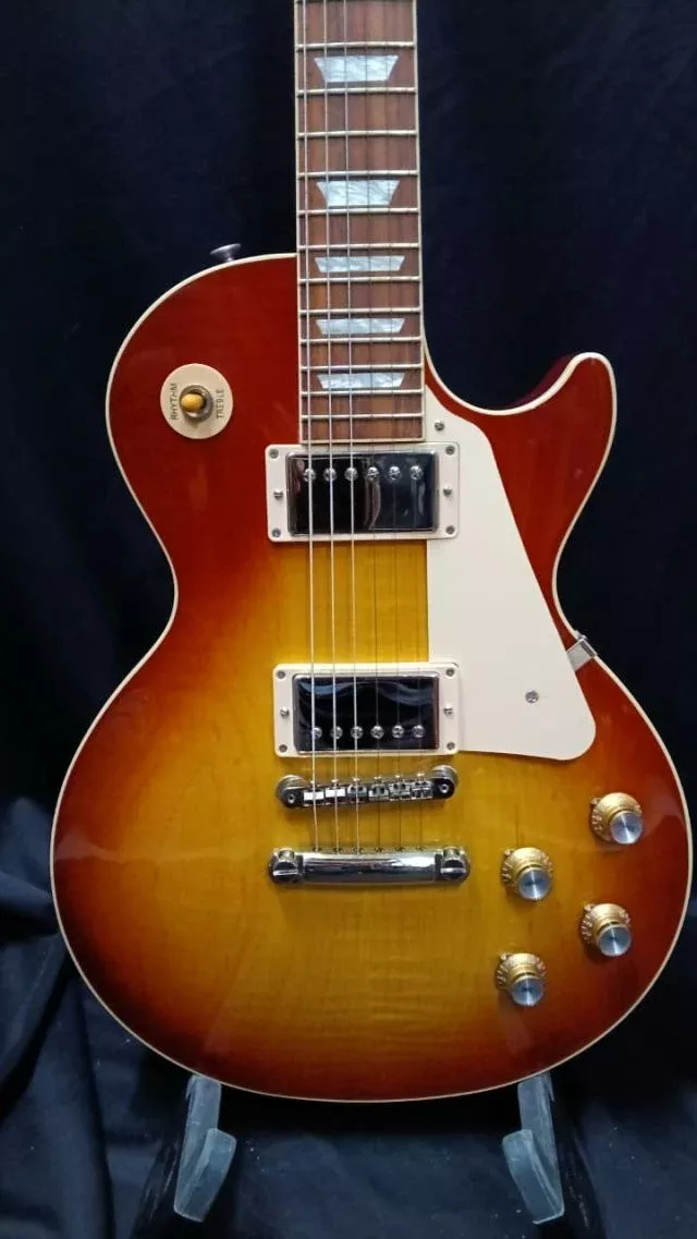 [SN 215930043] CERTIFIED USED GIBSON LES PAUL STANDARD 60S FIGURED TOP ELECTRIC GUITAR – ICED TEA