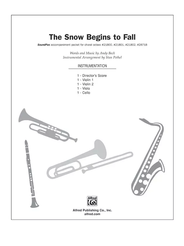 The Snow Begins to Fall: Choral SoundPax