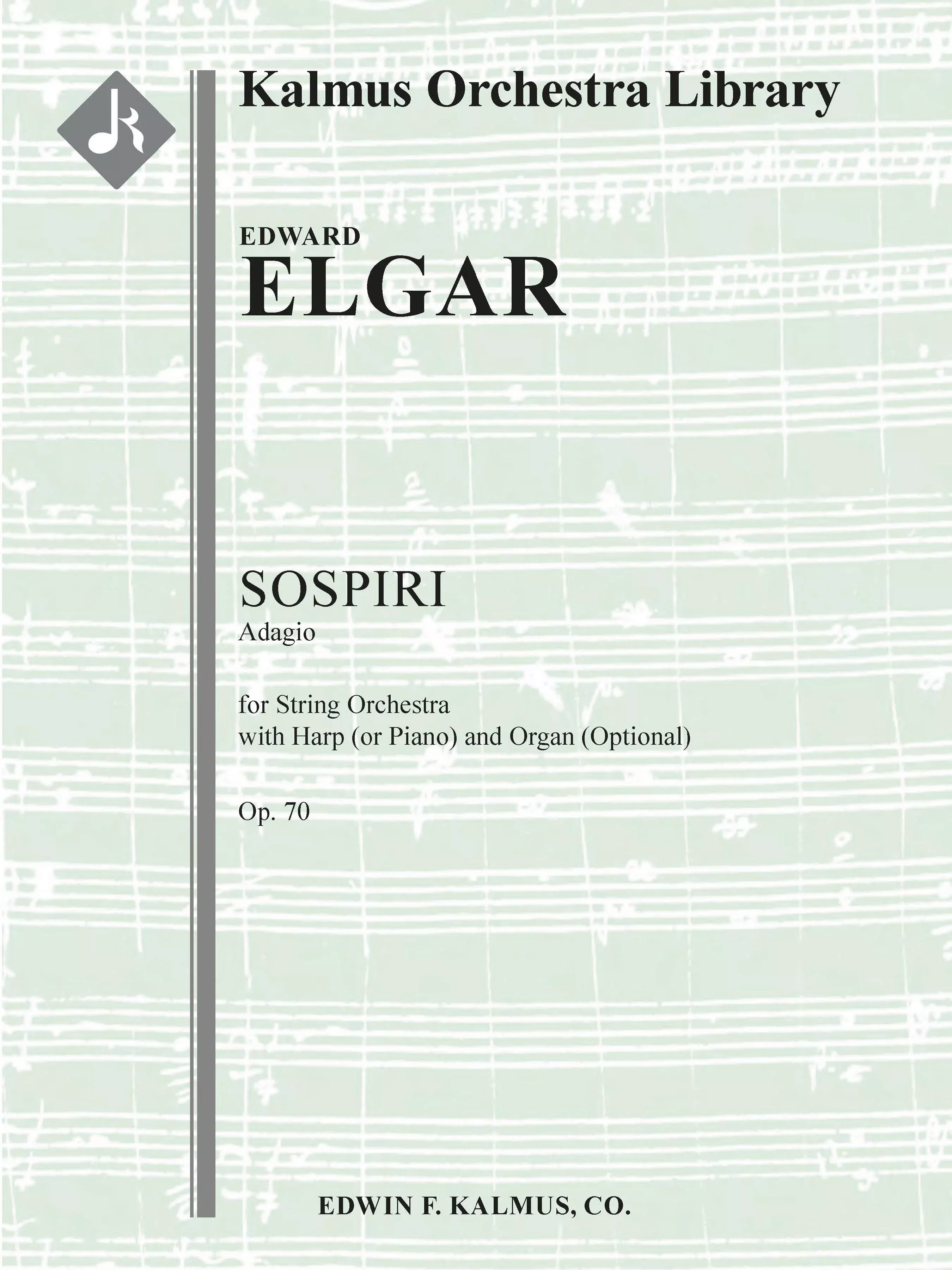 Sospiri, Op. 70 (Adagio): String Orchestra, Score and Parts