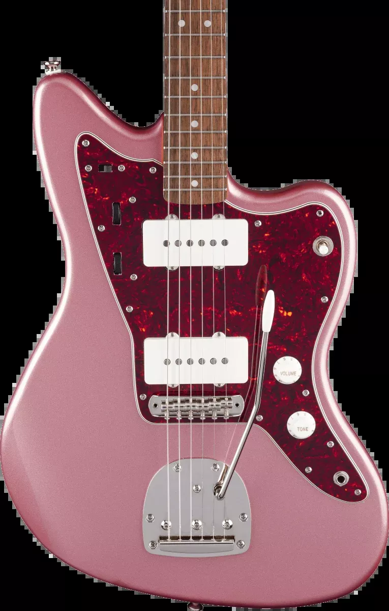 Squier FSR Classic Vibe '60s Jazzmaster, Laurel Fingerboard, Tortoiseshell Pickguard, Matching Headstock in Burgundy Mist Metallic
