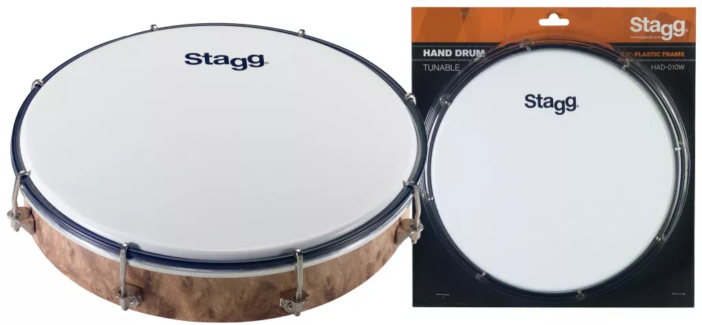 Stagg 10" Tuneable plastic hand-drum. – HAD-010W