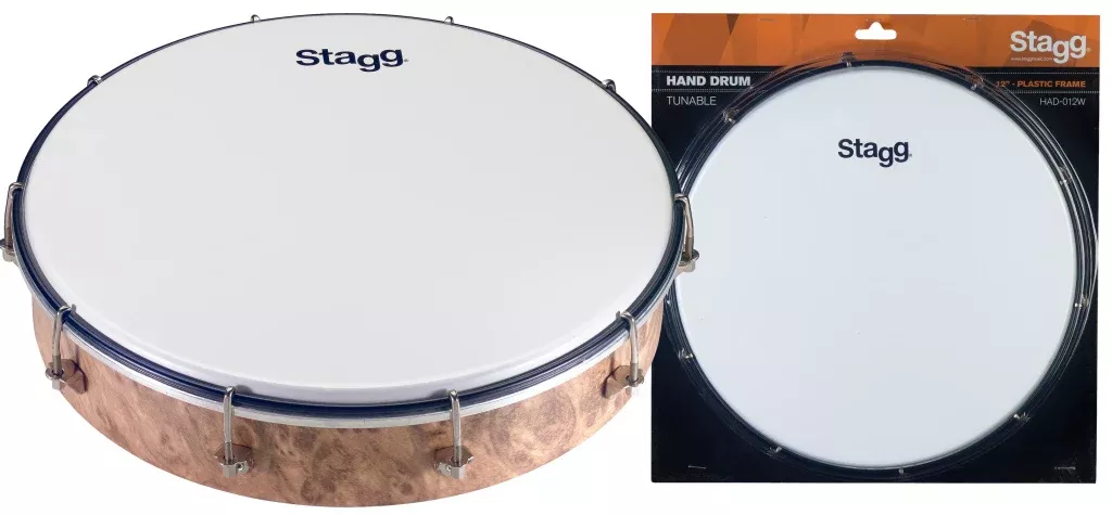 Stagg 12″ Tuneable plastic hand-drum – HAD-012W
