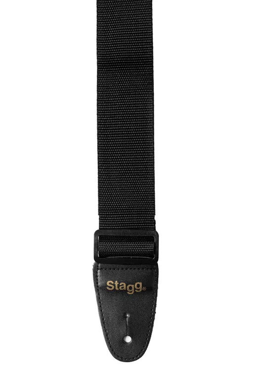 Stagg 2" Black Guitar strap – BJA006BK