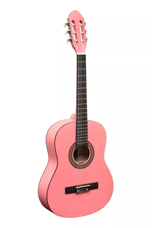 Stagg 3/4 pink classical guitar with linden top – C430 M PK
