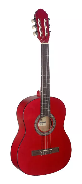 Stagg 3/4 red classical guitar with linden top – C430 M RED