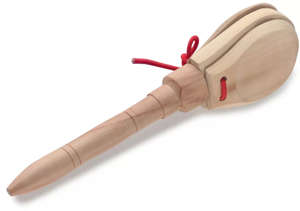 Stagg 3 wooden castanets, with handle – CAS-N