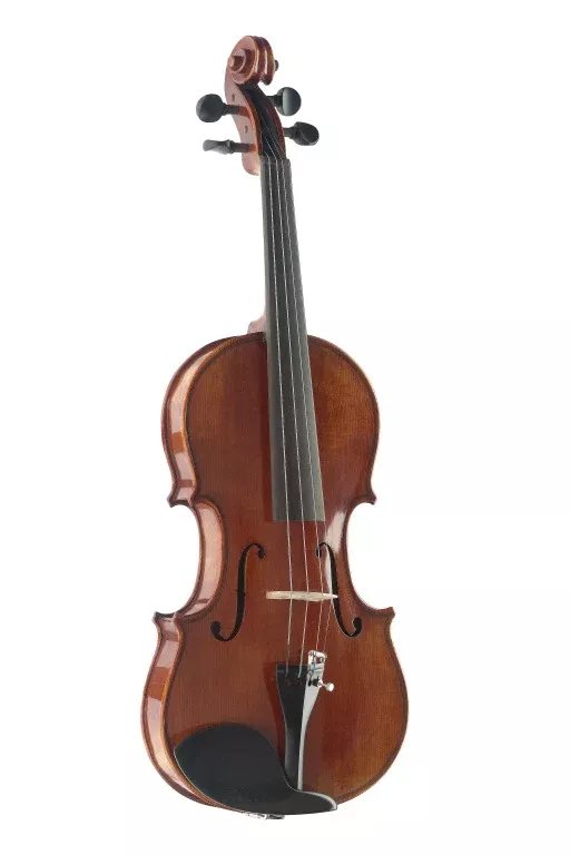 Stagg 4/4 Hand-Varnished Solid Flamed Maple Violin w/ Deluxe soft-case – VN-4/4 HG
