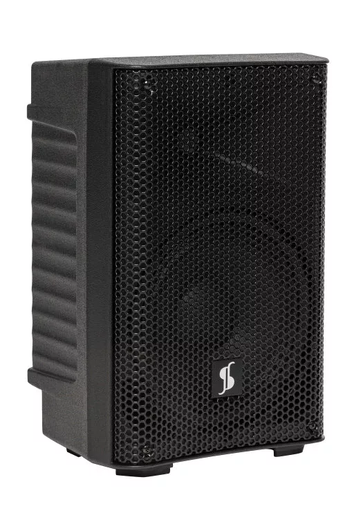 Stagg 8" 2-way active speaker, class D, Bluetooth TWS Stereo, UHF mic, 125 watts, battery powered – AS8B EU+UK