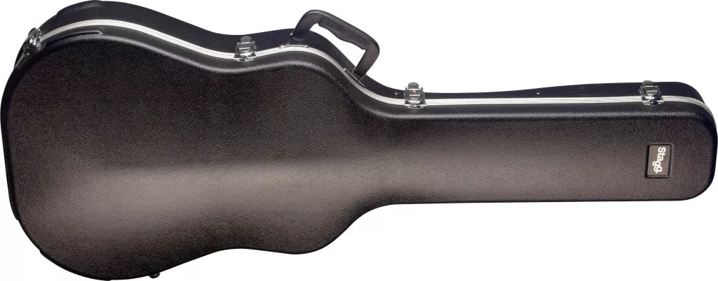 Stagg Basic series lightweight ABS hardshell case for western / dreadnought guitar – ABS-W 2