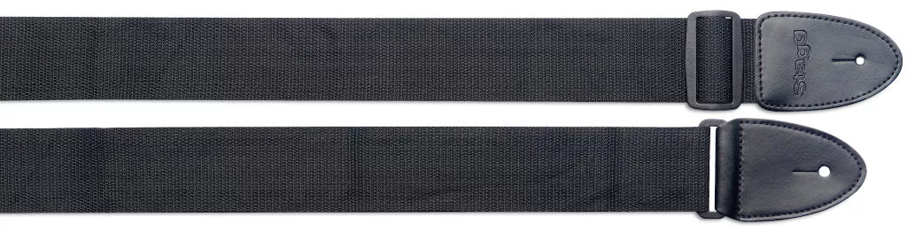 Stagg Braided nylon guitar strap - Long – SN5 BLK/L