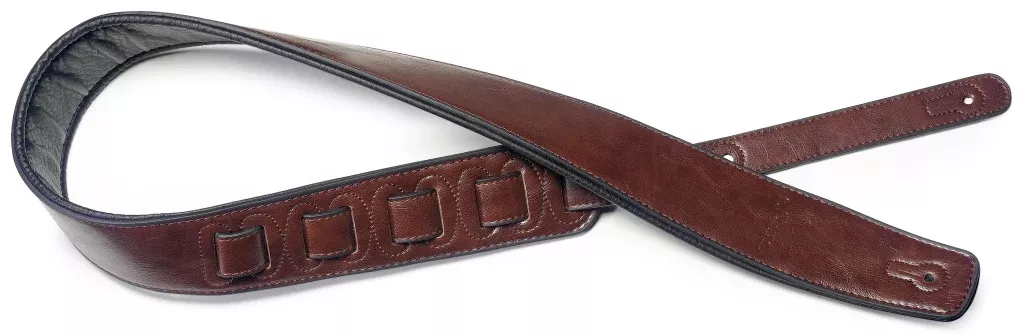 Stagg Brown padded leatherette guitar strap – SPFL 30 BRW