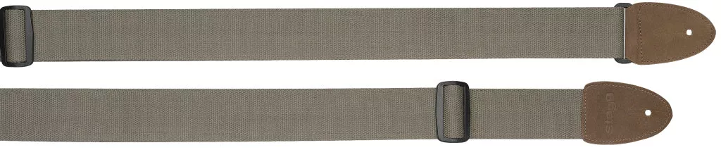 Stagg Cotton guitar strap w/ leather ends – SNV5 GR