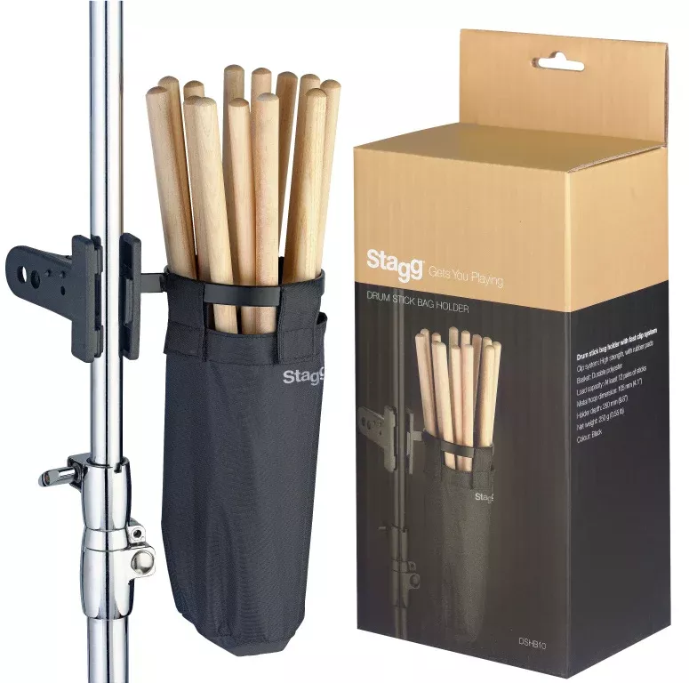 Stagg Drum stick/beater bag holder with fast clip system – DSHB10