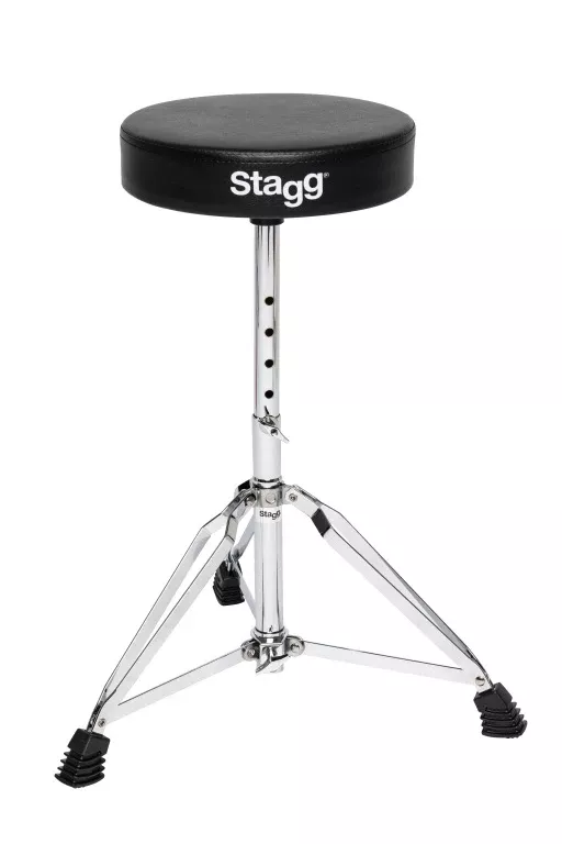 Stagg Drum throne, double braced, chrome finish – DT-32CR