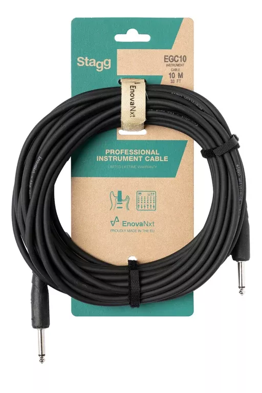 Stagg Instrument cable, jack/jack (m/m), 10 m (33′) E-Series – EGC10