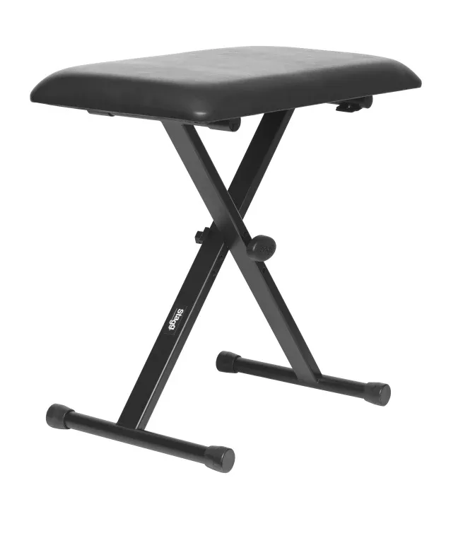 Stagg Keyboard bench with "X" folding legs – KEB-A20