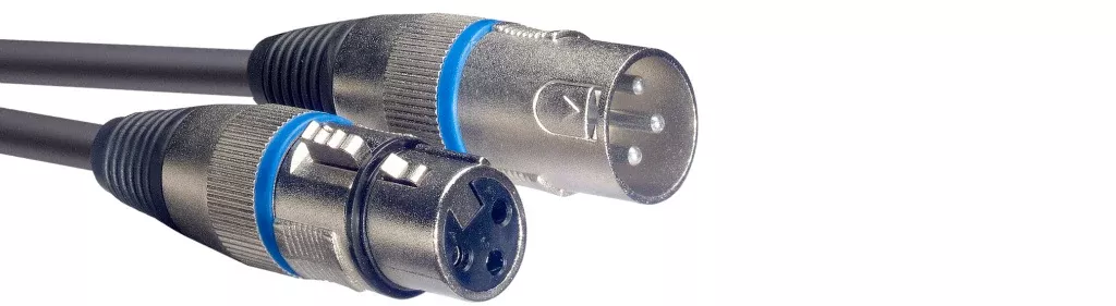 Stagg Microphone cable, XLR/XLR (m/f), 10 m (33'), blue ring – SMC10 BL