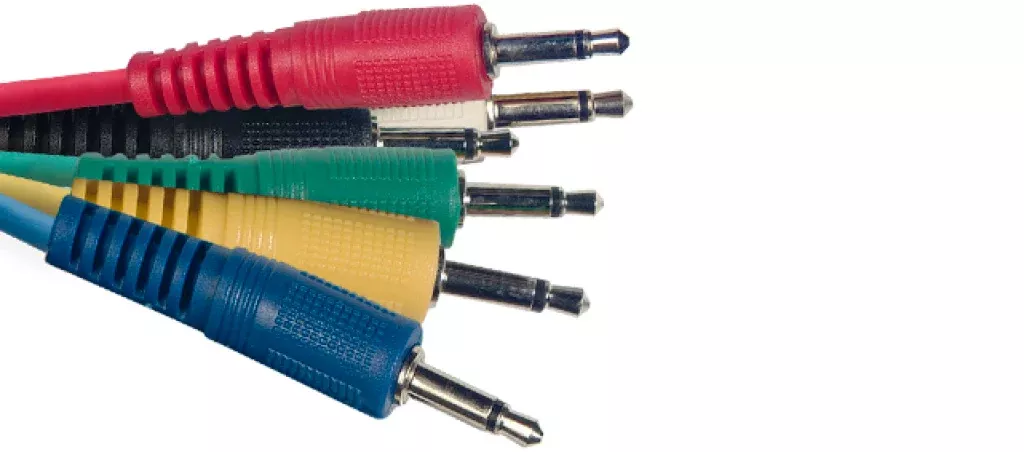 Stagg Mono patch cable, 6 x jack/jack (m/m), 60 cm (2'), moulded plastic – SPC060 E